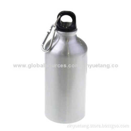 500mL Sports Aluminum Bottle with Hook BPA-free, Food-grade, Shenzhen Factory
